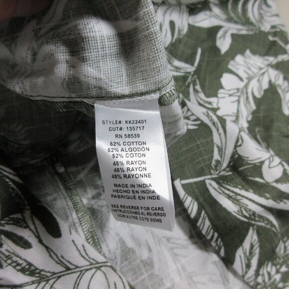 KUT from the KLOTH womens dark olive an white ferns Hawaiian midi skirt M NWT - Picture 4 of 5